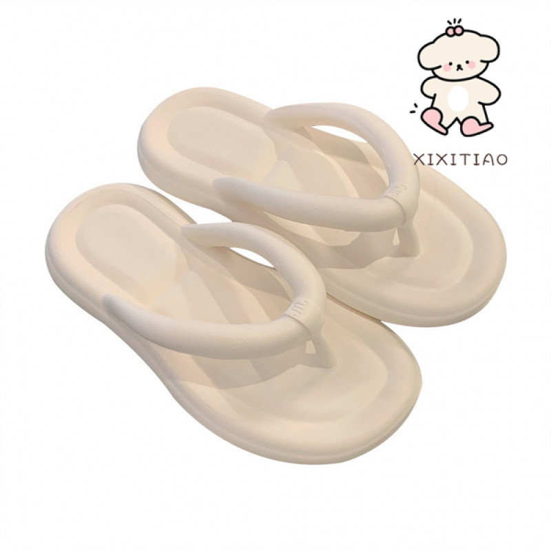 Dép Xixitiao Đơn Giản Chắc Chắn Đế Mềm Nữ Mùa Hè Mặc Bên Ngoài Đi Biển Thường Ngày