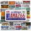50 Sticker HÌNH BIỂN SỐ chống nước sticker dán laptop, điện thoại, đàn guitar, mũ bảo hiểm, vali | MS: 000392