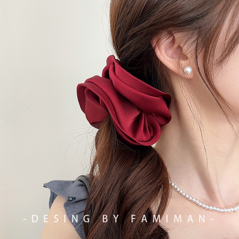Dây buộc tóc Satin bền phong cách mới 2025