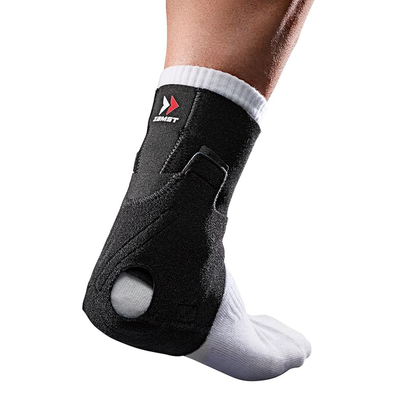 Đai Hỗ Trợ Gân Achilles Zamst AT-1 – Bó Cơ, Ổn Định Khi Vận Động (Màu Đen)