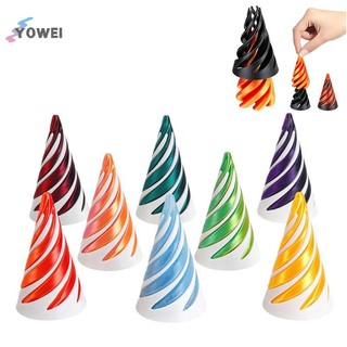 YOWEI 3D In Hình Nón Xoắn Ốc Không Thể Kim Tự Tháp Vượt Qua Điêu Khắc Kim Tự Tháp Chỉ Ảo Ảnh VN