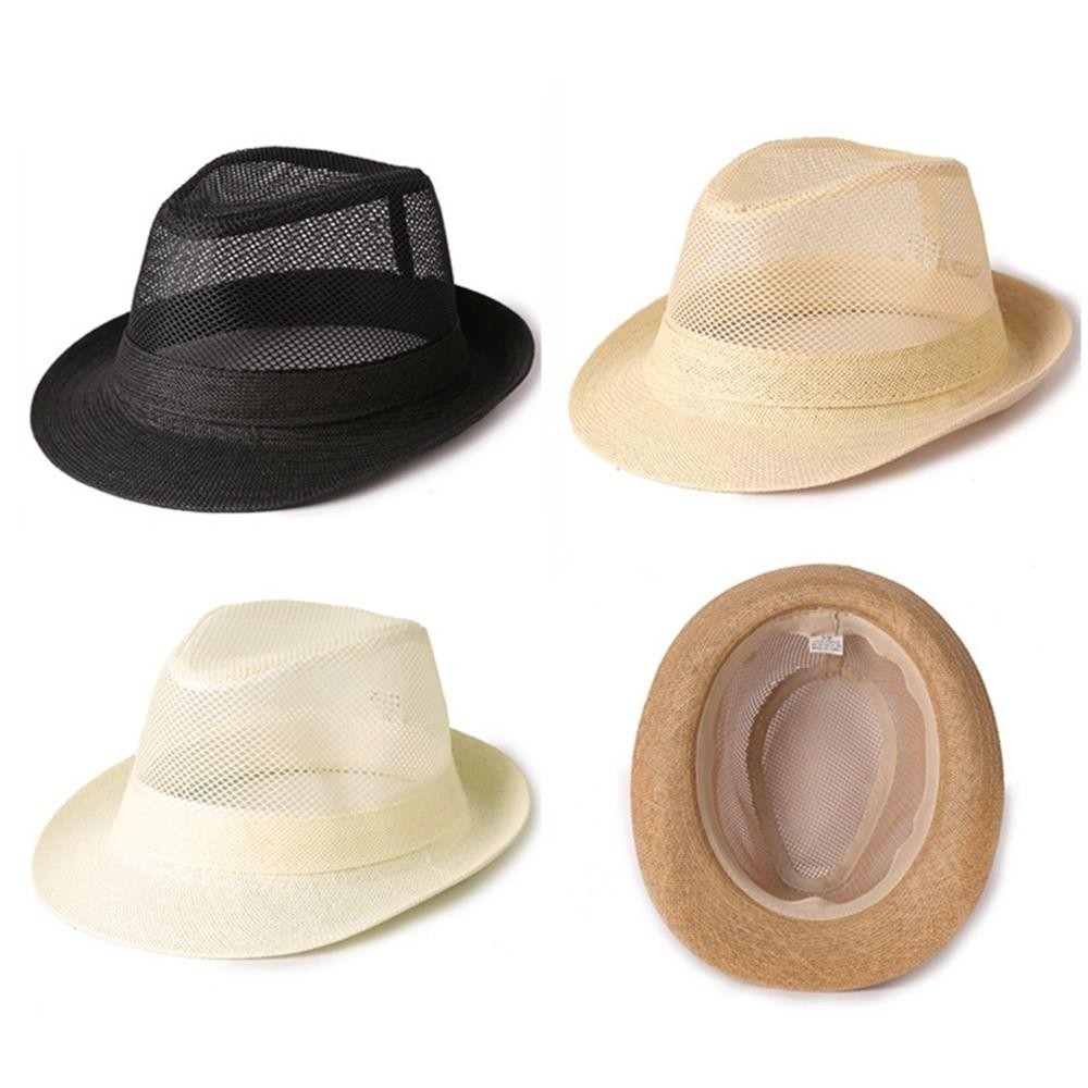 Mũ Fedora FEDAOG thoáng khí và nhanh khô, phù hợp cho cả nam và nữ, thiết kế lưới giống mũ jazz panama.