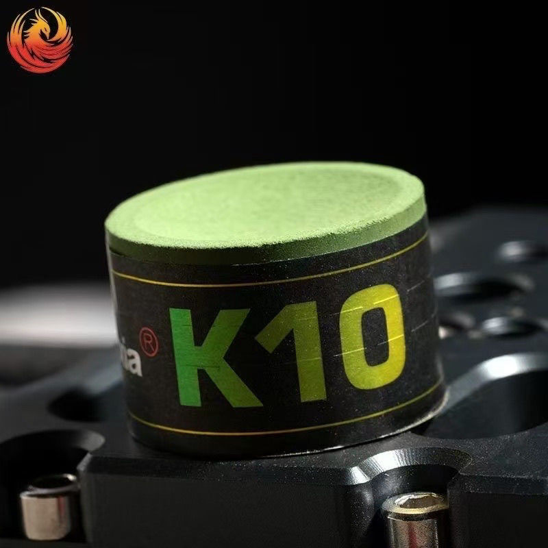 Jiuzhou Huaxia K10 Bột Sôcôla Xanh Dầu Bột Sô Cô La Chuyên Nghiệp Trung Bình Tám Tròn Snooker Bida Cue Tiếp Liệu