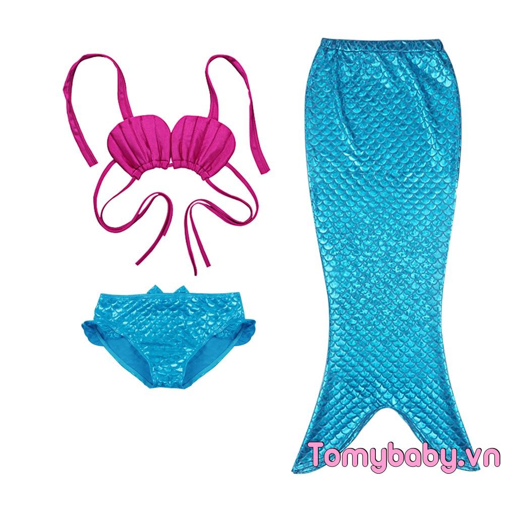 3 Bé Gái Đồ Bơi Trang Phục Bơi Thời Trang Sang Trọng Đuôi Nàng Tiên Cá Có Thể Bơi Được Bộ Bikini