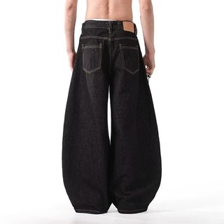 Gksss Quần jean nam đường phố cao cấp kiểu dáng lười biếng chất lượng cao phong cách trung tính quần jean scimitar