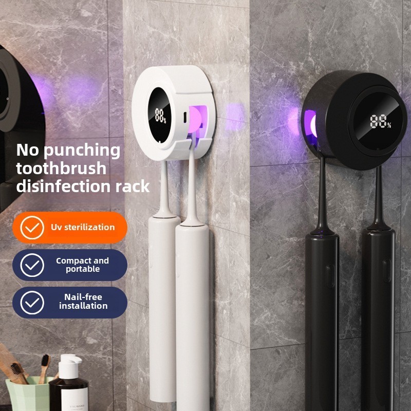 Giá đỡ bàn chải đánh răng UV di động Giá đỡ bàn chải đánh răng điện Giá đỡ bàn chải đánh răng treo tường Bàn chải đánh răng thông minh Máy khử trùng Giá để bàn chải đánh răng