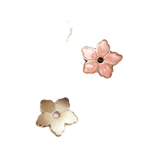 Trang sức handmade kẹp tóc giả cloisonne màu xanh, họa tiết đốt thụ thể