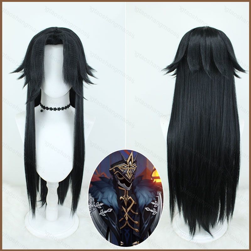 You Genshin Impact II Capitano The Captain Cosplay Tóc Giả Da Đầu Nhân Tạo Anime Tóc