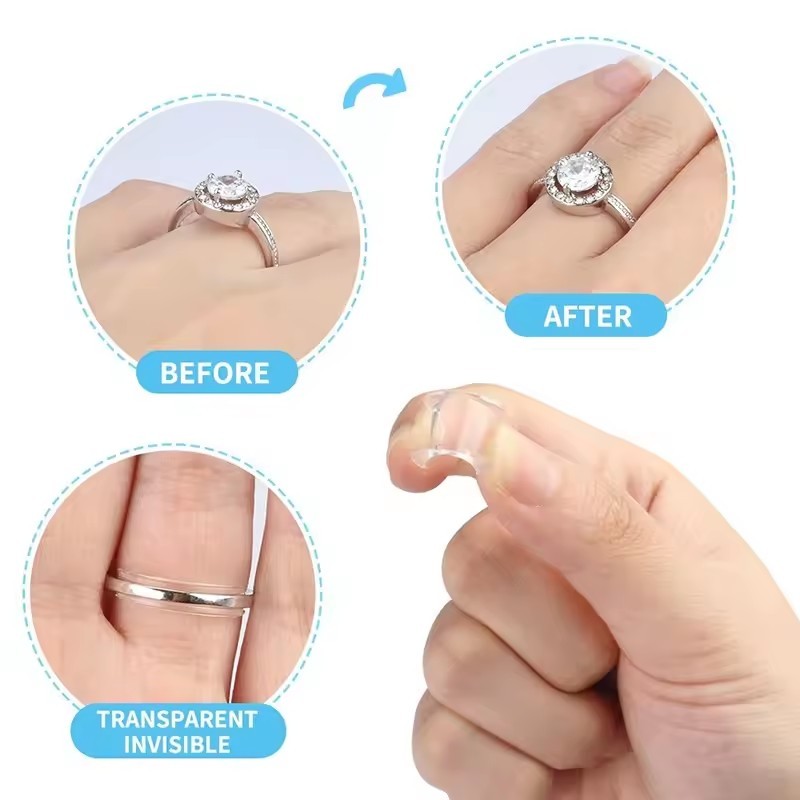 Vòng đệm cao su - Vòng đeo tay vô hình Dây buộc bên trong Vòng rời Bộ điều chỉnh kích thước - Dụng cụ trang sức giảm tốc thắt chặt