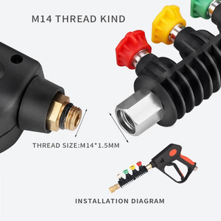 Cần Nối Dài 15cm Súng Xịt Cao Áp - Đế Cắm 4 Béc Phun 1/4in - Nối Nhanh Tiện Lợi Cho Rửa Xe