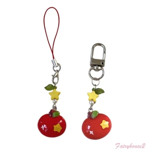 Ff Charm Thanh Lịch Táo Điện Thoại Thiết Kế Dây Buộc Phụ Kiện Thời Trang Cho Bé Gái Thời Trang Và Lễ Hội Dịp Mặc Thường Ngày