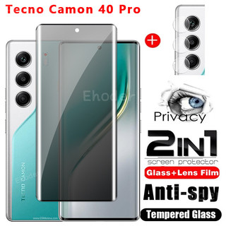 Dành Cho Tecno Camon 40 Pro PovaCurve 4G 5G 2025 Bảo Vệ Màn Hình Kính Cường Lực Bảo Vệ Toàn Bộ Vỏ Điện Thoại Bảo Vệ Cho Camon40Pro Camon40 Camon40Premier 40 Premier Ống Kính Máy Ảnh