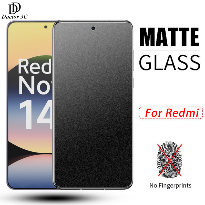 Kính cường lực mặt nhám chống bám vân tay cho Redmi Note 14 14S 13 12 Turbo 12S 11 11S Pro China 11T Pro+ Plus 5G 4G 2025