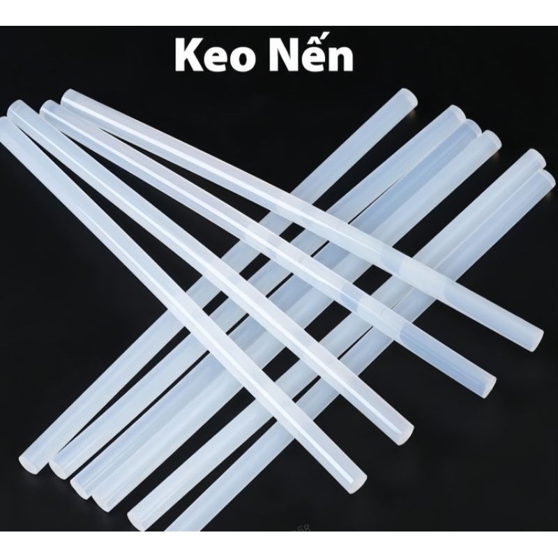 10 cây Keo Nến Silicon (Nhỏ/To) - Dùng Cho Súng Bắn Keo - Siêu Dính, Nhanh Khô