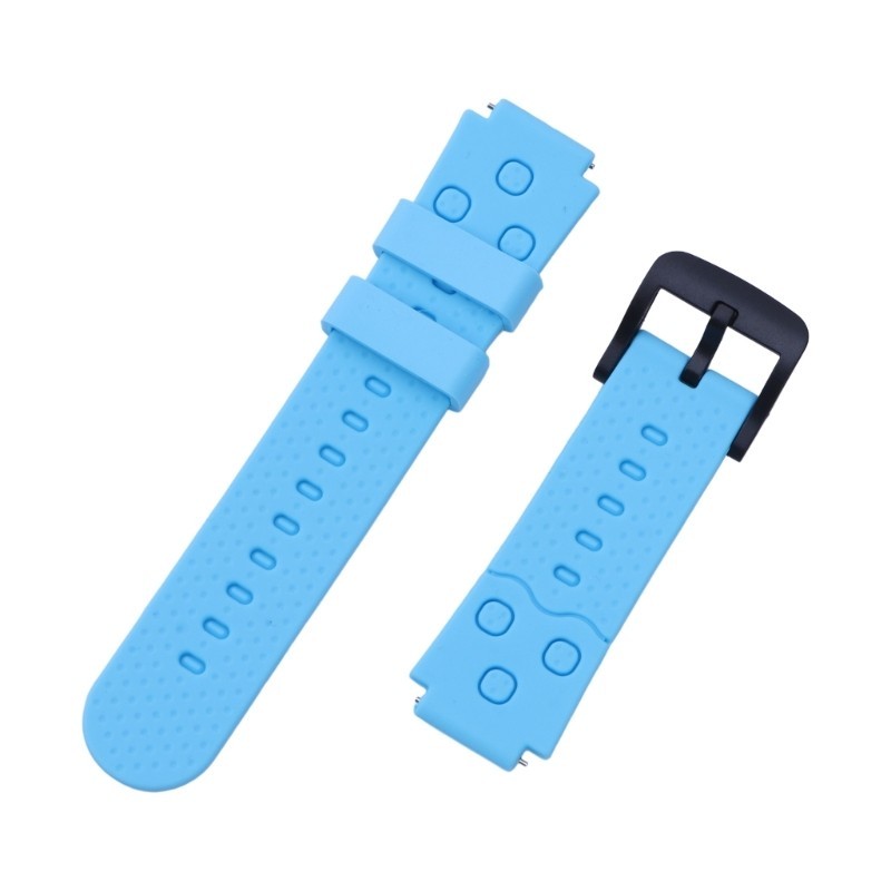 Fol Dây đeo đồng hồ silicon mềm mại và thoải mái Vòng đeo tay đồng hồ trẻ em 16mm Điều chỉnh chiều dài Dây đeo cổ tay thoải mái