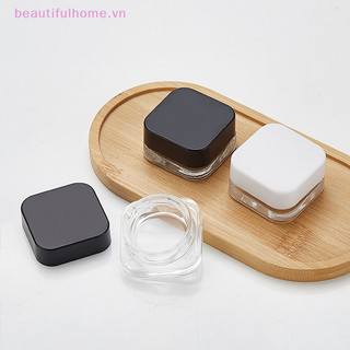 [Beautifulhome] 1 Chiếc Bình Vuông Thủy Tinh 9ml Chăm Sóc Da Lọ Kem Mắt Lọ Sữa Dưỡng Mắt Có Thể Đổ Lại Chai Trang Điểm Phấn Mắt Bảo Quản Hộp Đựng Mỹ Phẩm [Làm Đẹp]