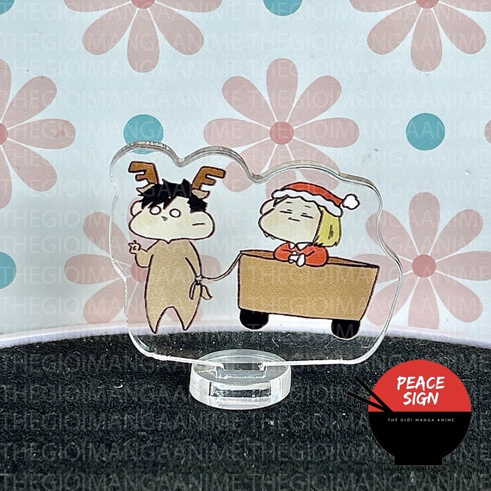 (3CM) Mô hình HAIKYUU! ver MẮT TRÒN Standee Vua Bóng Chuyền mica acrylic anime chibi trưng bày