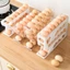 Giá lăn trứng YYLINGX, Nhà bếp chuyên dụng Con lăn trứng tự động gia đình, 3 lớp / 4 lớp Tiết kiệm không gian Hộp đựng trứng tủ lạnh dung tích lớn