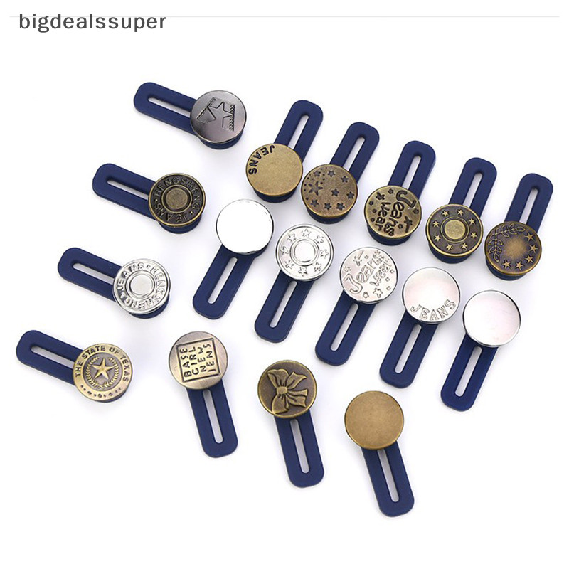 Bigdealssuper Quần Áo Quần Jeans Có Thể Điều Chỉnh Eo Tăng Dây Buộc Thắt Lưng Nút Mở Rộng Siêu