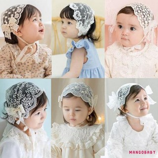 Mg-baby Girls Băng đô ren rộng Dây buộc tóc mềm mại dễ thương cho trẻ sơ sinh Phụ kiện tóc Đạo cụ chụp ảnh