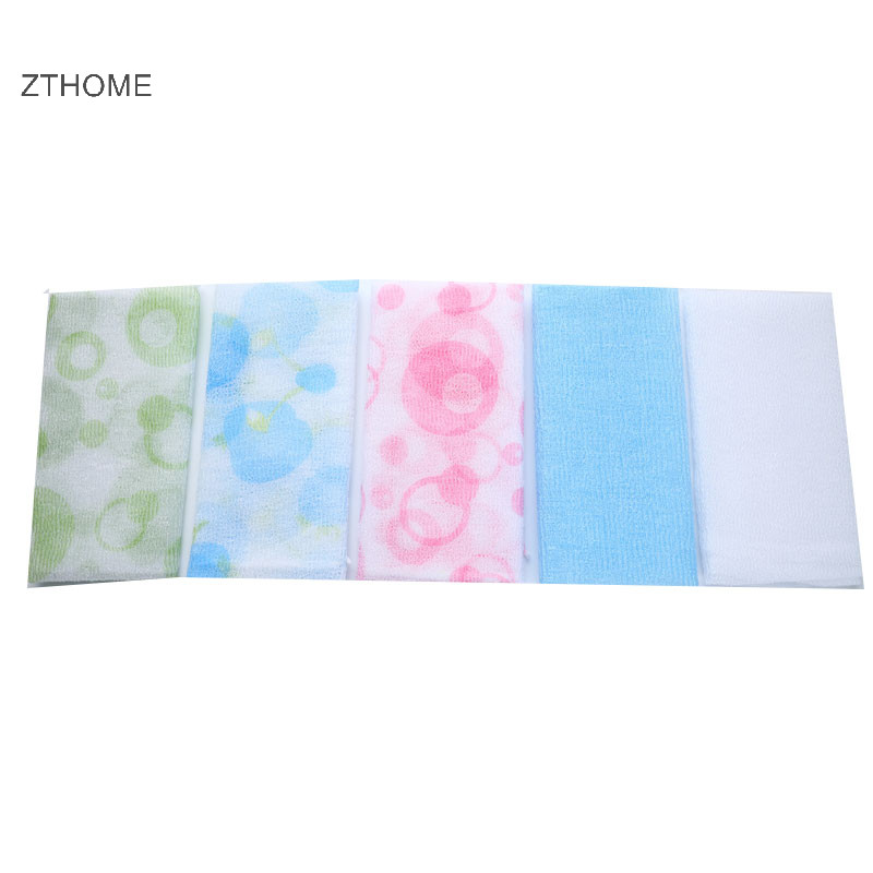 Zthome Nylon Rửa Khăn Vải Làm Đẹp Da Cơ Thể Tẩy Tế Bào Chết Tắm Tắm Giặt Nóng