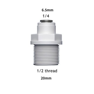 Thẳng RO Lắp Nước 17 Loại Nam Nữ Chủ Đề 1 / 4 3 / 8 Khớp Nối Ống PE Đầu Nối Ống Lọc Nước Ngược Thẩm thấu Phần