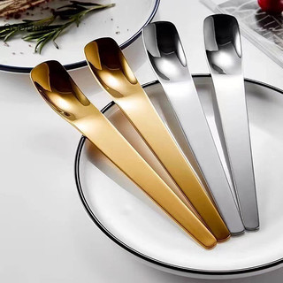 Gcdhome 1 Chiếc Thìa Cà Phê Bằng Thép Không Gỉ Cà Phê Khuấy Thìa Trà Kem Bánh Món Tráng Miệng Thìa Thanh Nhà Bếp Bộ Đồ Ăn HOT