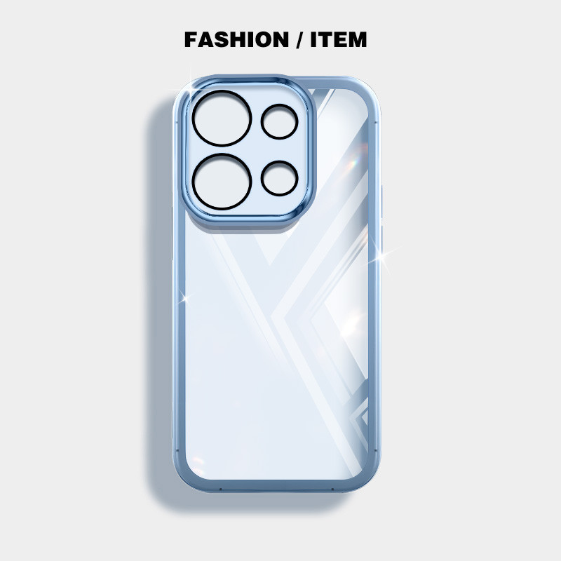 Ốp điện thoại trong suốt màu siêu mỏng YBD cho Redmi Note 13 Pro Plus Note 13 Pro + Xiaomi POCO M6 Pro POCO X6 Neo 5G Vỏ mềm silicon trong suốt thời trang nữ tính