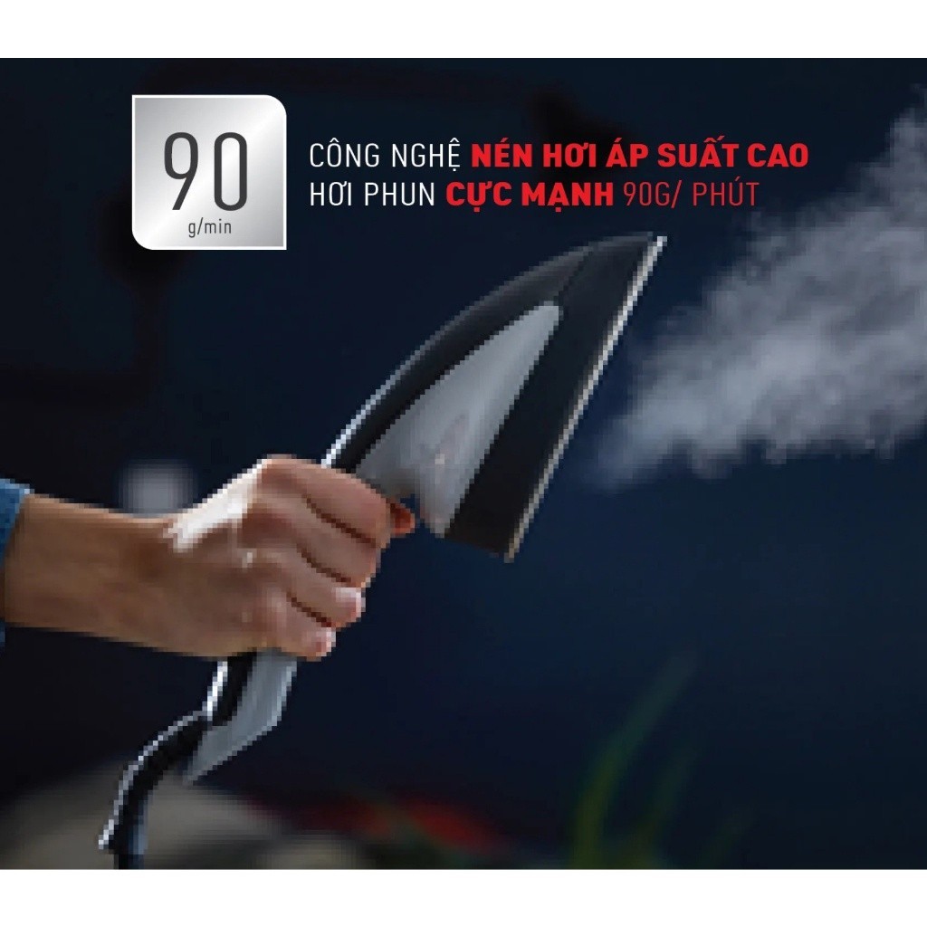 Bàn ủi hơi nước đứng Tefal IXEO Plus QT1510E0 - Thiết kế nhỏ gọn - Bảo hành chính hãng 24 tháng