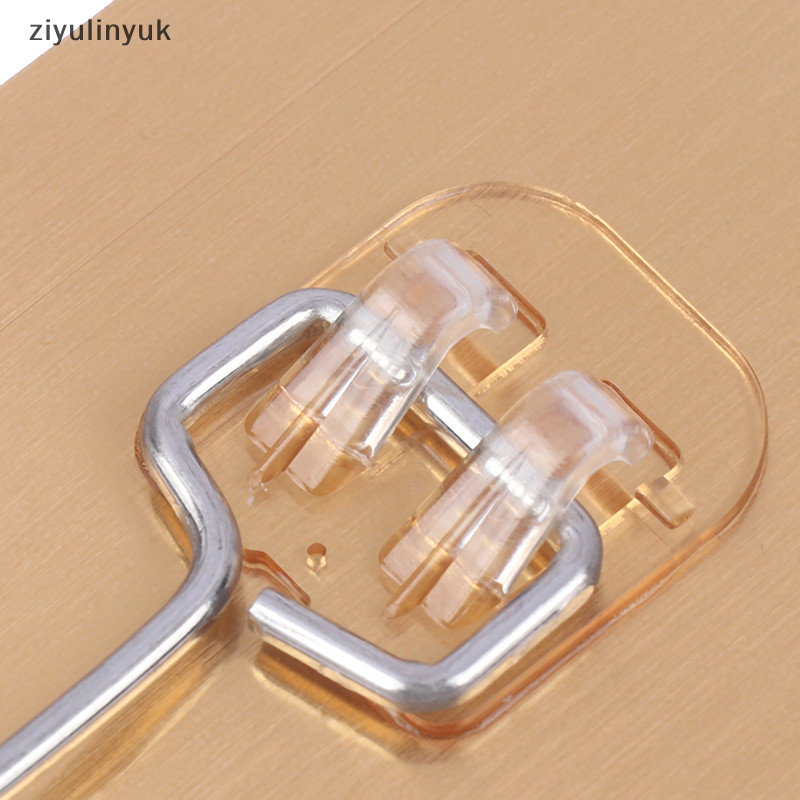 Ziyulinyuk 5 Cái Móc Lớn Chịu Lực Chống Thấm Nước Dính Móc Treo Tường Không Móng Tay Chống Thấm Nước Móc Treo Tường Cho Nhà Bếp Phòng Tắm EN