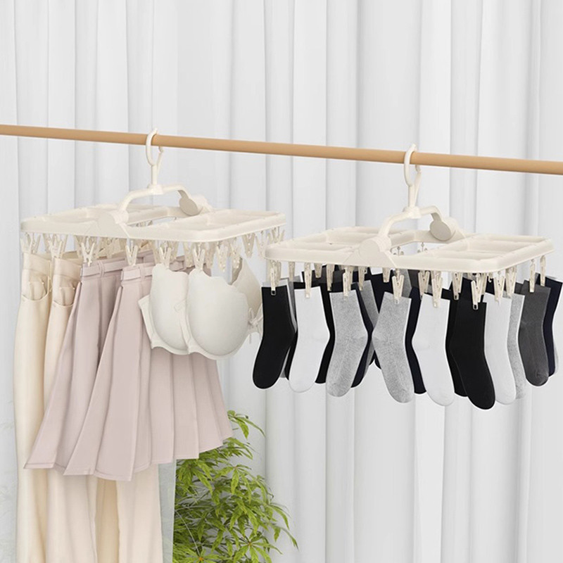 Ảnh Jujiajia Hộ Gia Đình Đa Năng Móc Treo Quần Áo Kích Thước Lớn Tăng Tốc Sấy Quần Áo Kẹp Mạnh Không Dễ Rơi giá treo quần áo cây treo quần áo 3