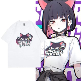 Xanh Anime Lưu Trữ Áo Đường Rush Ngộ nghĩnh Nam / Nữ Quần Áo Unisex Dạo Phố Manga Cosplay Quần Áo Cotton Đồ Họa Áo Thun