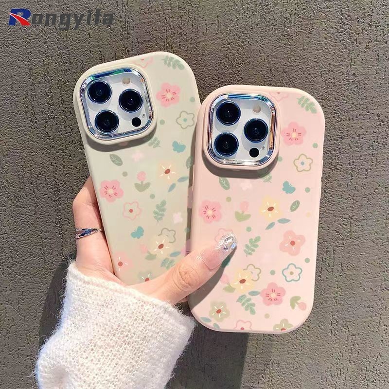 Vỏ hoa cổ điển Hàn Quốc cho Xiaomi 14 Ultra Pro 13T 12T Pro 13 Lite 13 12 12S Pro 12X Mi 11 Lite 11 10 Pro 10S Có mạ ống kính kim loại Vỏ mềm chống móc