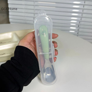Gcdhome Thìa Hộ Gia Đình Chống Rơi Thép Không Gỉ 304 Cho Bé Trẻ Em Bổ Sung Thìa Thực Phẩm Bộ Đồ Ăn Bé Gái HOT