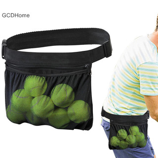 Túi đựng quần vợt Gcdhome Công suất lớn Dây kéo Quần vợt Lưu trữ Túi thắt lưng Thể thao ngoài trời Giá đỡ điện thoại di động Túi lưới HOT