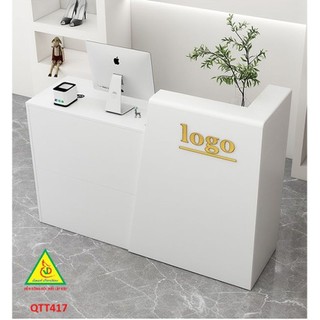 Quầy tiếp tân, tính tiền, thu ngân gỗ MDF QTT417 - VĐ Smart Furrniture NỘI THẤT LẮP RÁP VIENDONGADV