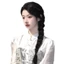 THEGIRL8B Xoắn Bím Dài, Bột Chiên Tổng Hợp Tóc Giả Bím Tóc Đuôi Ngựa, Tính Khí Phong Cách Trung Hoa Mũ Đội Đầu Giả Quyền Anh Bện Tóc Giả Đảng