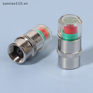 Srvn 4 Cái / bộ Chỉ Báo Áp Suất Lốp Xe Ô Tô Đồng Hồ Đo Áp Suất Lốp Cảnh Báo Nắp Van Cảm Biến.