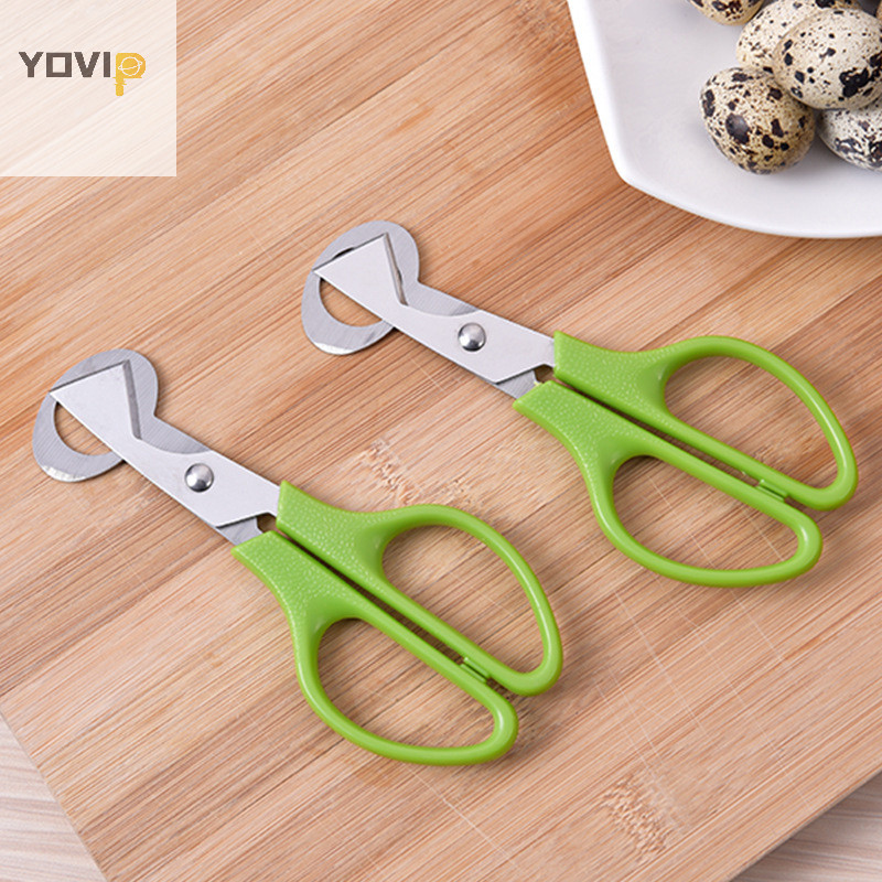 Yovip Kéo Trứng Thép Không Gỉ Chim cút Trứng Kéo Dụng Cụ Mở Trứng Lưỡi Cắt Sáng Tạo Bộ Dụng Cụ Dành Cho Phụ Kiện Nhà Bếp VN