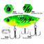 3.5g / 5g / 7g / 10g / 14g Muỗng Mồi Kim Loại Đầy Màu Sắc VIB Chìm Jig Mắt 3D Muỗng Spinner Mồi Cứng Có Móc Treble Đôi