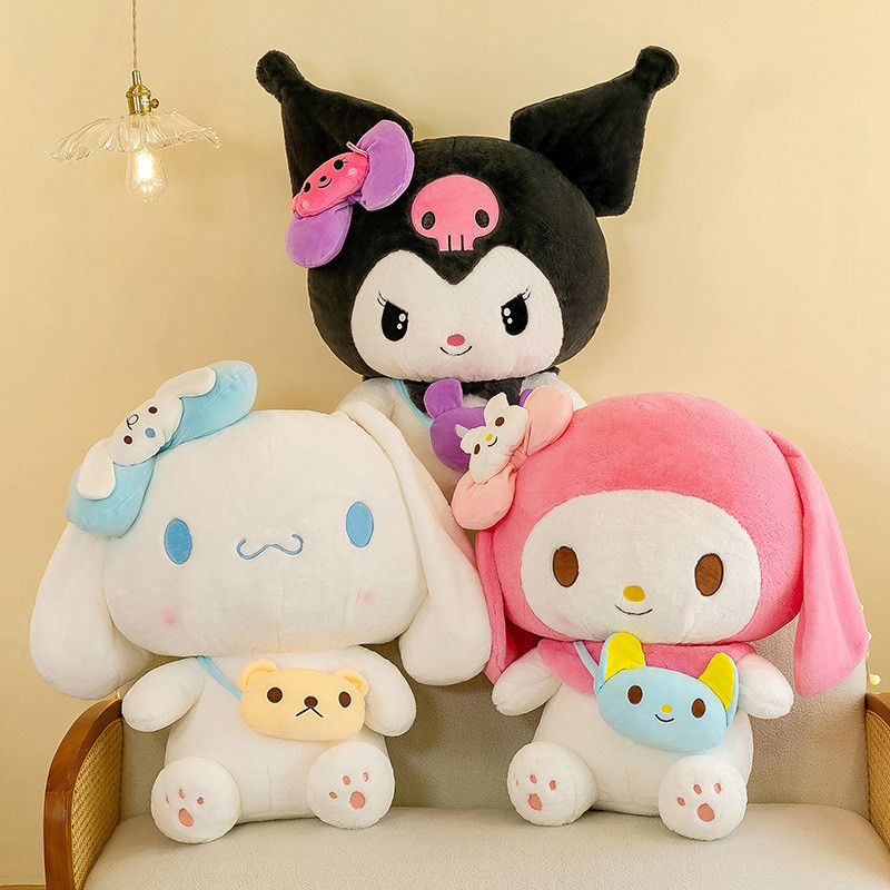 40cm Sanrio Sang Trọng Đồ Chơi Kuromi Giai Điệu Cinnamoroll Sang Trọng Mềm Nhồi Bông Búp Bê Trẻ