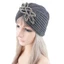 Mũ Hijab MERIGGIARE, Dày Mềm Bohemia Turban, Len Thời Trang Đan Kim Cương Trang Sức Mũ Dệt Kim Cashmere Cho Nữ