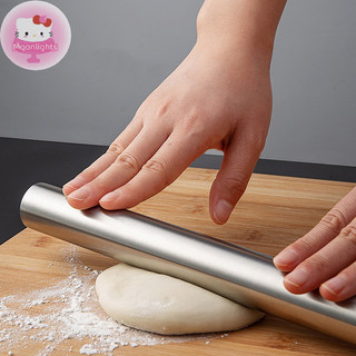 Moonlights Thép không gỉ Cán Pin Dụng Cụ Nhà Bếp Bột Con Lăn Nướng Pizza Mì Bánh Quy Bánh Bao Làm Dụng Cụ Không Nướng EN