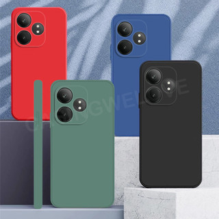 Ốp điện thoại mềm silicon lỏng hình vuông thời trang cho Realme GT Neo 6 6GT GT6 RealmeGT6 Neo6 SE 6T Realme C55 4G 5G 2024TPU Vỏ điện thoại cặp đôi chống sốc
