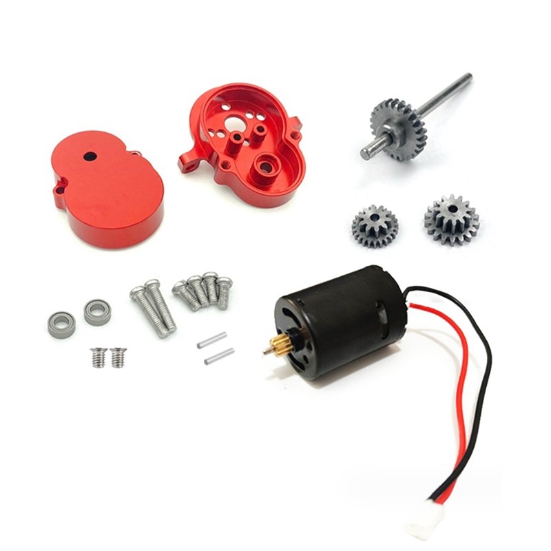 Hộp số truyền động kim loại với 370 động cơ & bánh răng thép cho phụ kiện nâng cấp xe RC WPL D12 D42 1 / 10