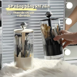 Hộp đựng cọ trang điểm có nắp nâng tự động, hộp đựng mỹ phẩm , hộp đựng đồ makeup