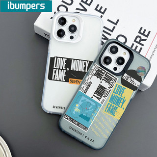 ibumpers Ốp Lưng IPhone Cool Simple Thẻ Graffiti Họa Tiết Ốp Điện Thoại Trong Suốt Nhám Mờ TPU Mỏng Chống Sốc Chống Bẩn Cho IPhone 16 15 14 12 13 11 Pro Max IP 7 8 Plus X XS XR