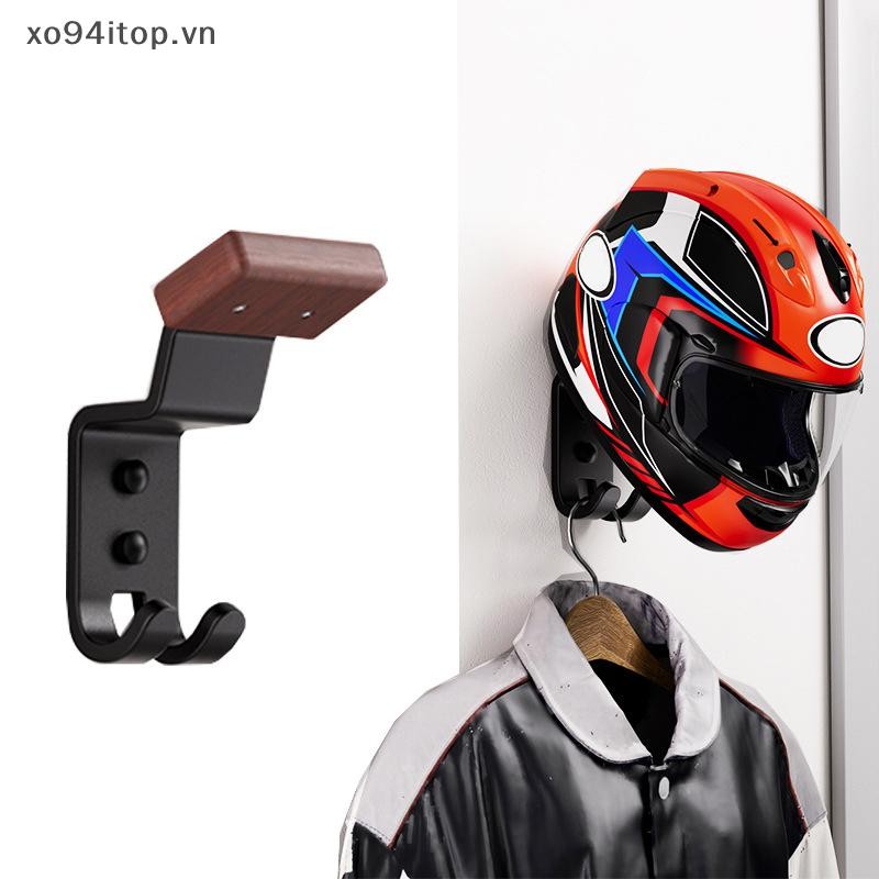 Xoitop 1 / 2 Cái Giá đỡ mũ bảo hiểm xe máy mới Móc treo đa năng Giá đỡ mũ bảo hiểm chắc chắn có móc treo tường tại nhà Giá trưng bày mũ bảo hiểm xe máy VN
