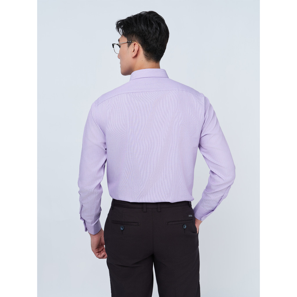 Sơ mi dài tay vạt tròn VIETTIEN vải Viscose phom REGULAR VT00000316