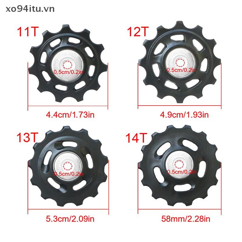 XOITU 11T 12T 13T 14T Vòng Bi Bánh Xe Dẫn Hướng Phía Sau Xe Đạp Đường Bộ Jockey Phía Sau Derailleur Ròng Rọc Con Lăn Cho Bộ Sửa Chữa VN